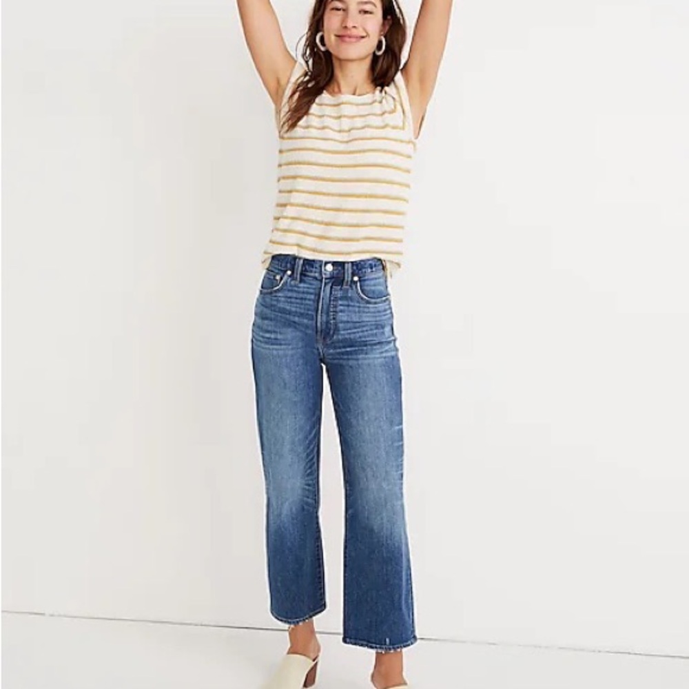 Madewell Slim Wide Leg Crop Jeans
